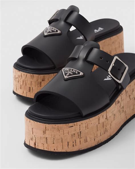 prada chandal|Prada platform sandals.